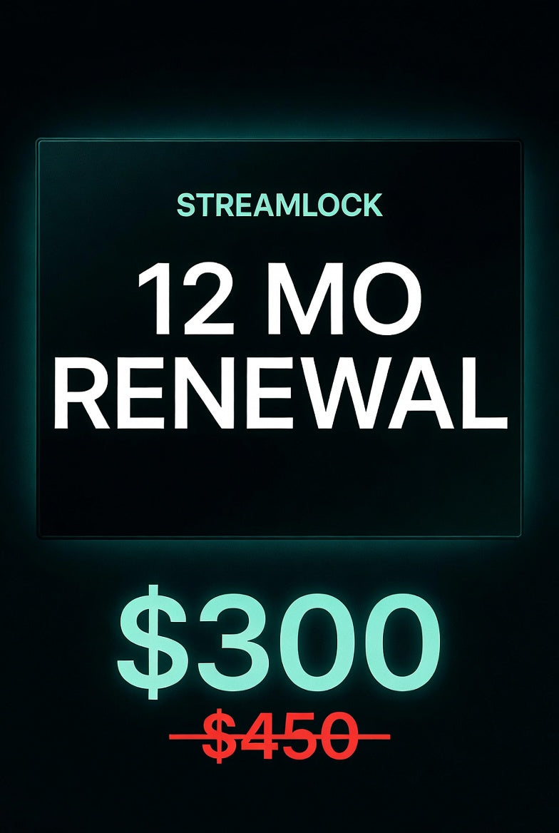 StreamLock Renewal